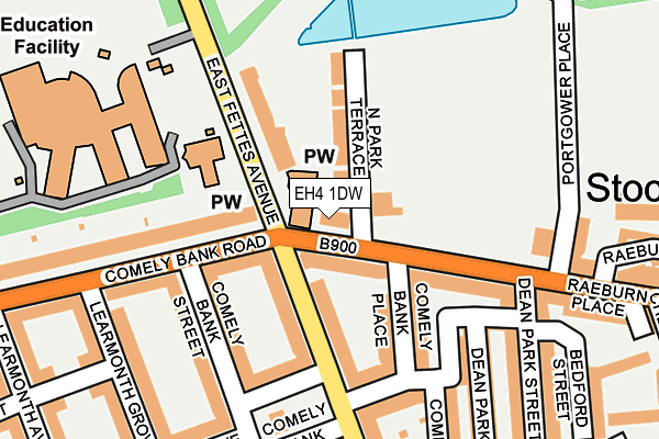 EH4 1DW map - OS OpenMap – Local (Ordnance Survey) EH4 1DW map - OS OpenMap – Local (Ordnance Survey)