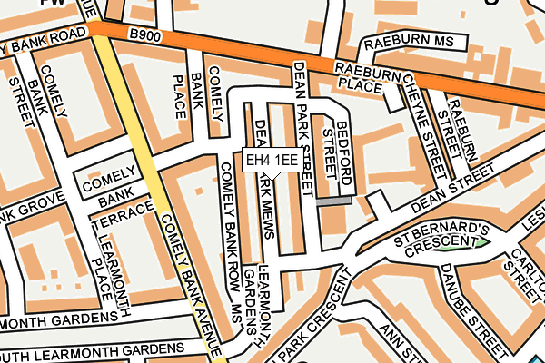 EH4 1EE map - OS OpenMap – Local (Ordnance Survey)