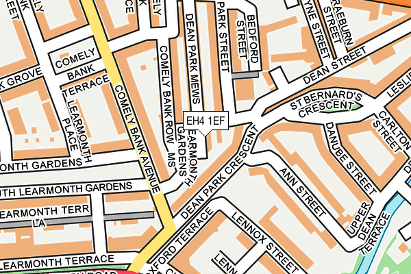 EH4 1EF map - OS OpenMap – Local (Ordnance Survey) EH4 1EF map - OS OpenMap – Local (Ordnance Survey)