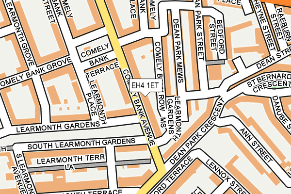 EH4 1ET map - OS OpenMap – Local (Ordnance Survey) EH4 1ET map - OS OpenMap – Local (Ordnance Survey)