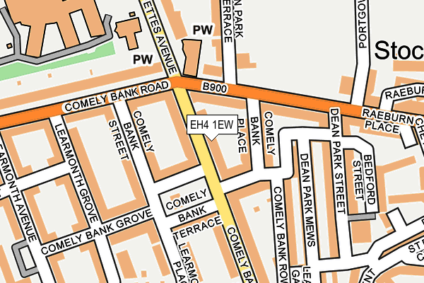 EH4 1EW map - OS OpenMap – Local (Ordnance Survey) EH4 1EW map - OS OpenMap – Local (Ordnance Survey)