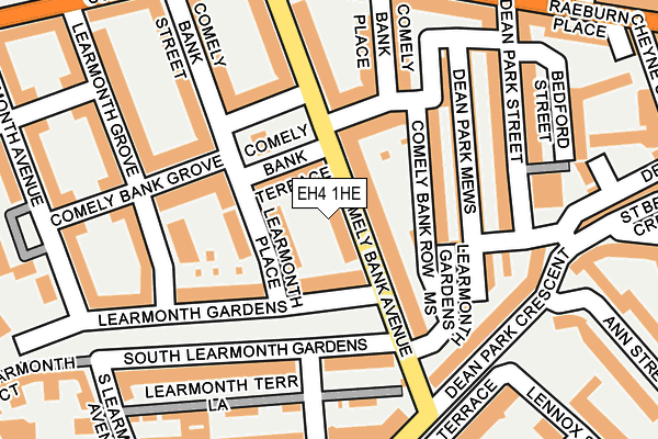EH4 1HE map - OS OpenMap – Local (Ordnance Survey) EH4 1HE map - OS OpenMap – Local (Ordnance Survey)