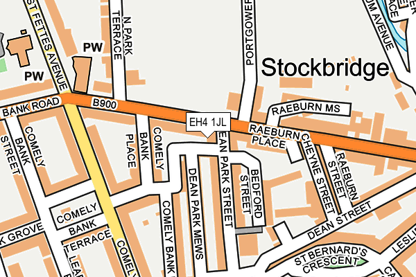 EH4 1JL map - OS OpenMap – Local (Ordnance Survey) EH4 1JL map - OS OpenMap – Local (Ordnance Survey)