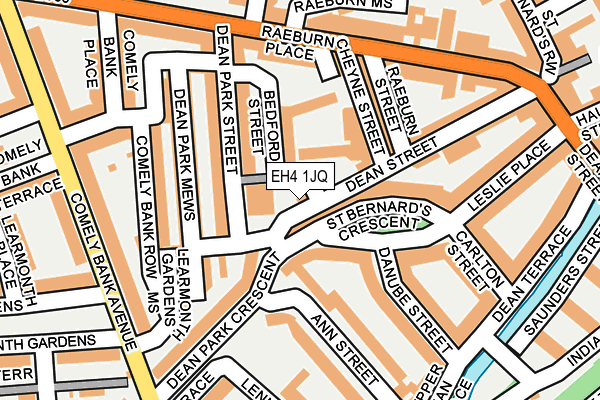 EH4 1JQ map - OS OpenMap – Local (Ordnance Survey)