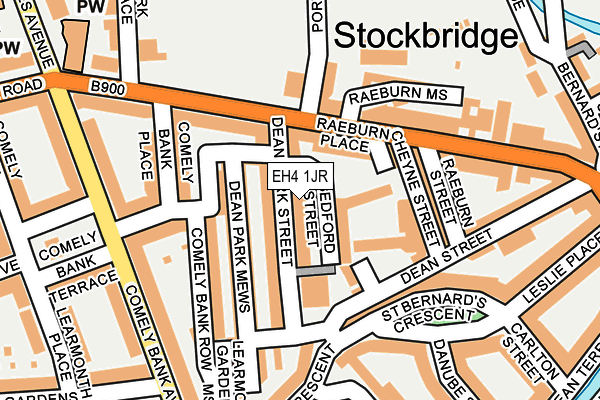 EH4 1JR map - OS OpenMap – Local (Ordnance Survey) EH4 1JR map - OS OpenMap – Local (Ordnance Survey)