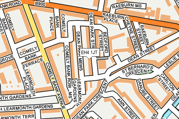 EH4 1JT map - OS OpenMap – Local (Ordnance Survey) EH4 1JT map - OS OpenMap – Local (Ordnance Survey)