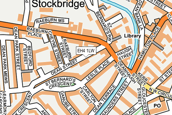 EH4 1LW map - OS OpenMap – Local (Ordnance Survey) EH4 1LW map - OS OpenMap – Local (Ordnance Survey)