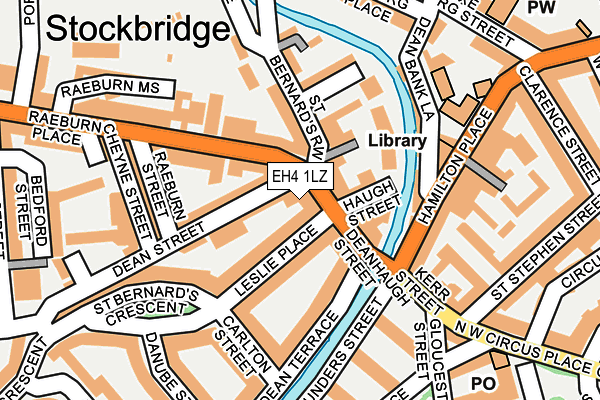 EH4 1LZ map - OS OpenMap – Local (Ordnance Survey) EH4 1LZ map - OS OpenMap – Local (Ordnance Survey)