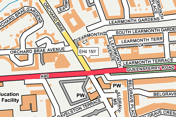 EH4 1NY map - OS OpenMap – Local (Ordnance Survey) EH4 1NY map - OS OpenMap – Local (Ordnance Survey)