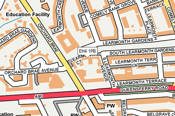 EH4 1PB map - OS OpenMap – Local (Ordnance Survey) EH4 1PB map - OS OpenMap – Local (Ordnance Survey)