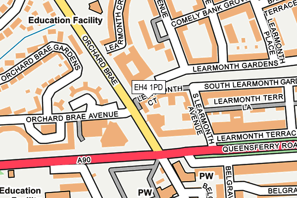 EH4 1PD map - OS OpenMap – Local (Ordnance Survey) EH4 1PD map - OS OpenMap – Local (Ordnance Survey)