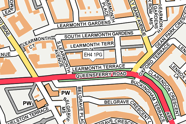 EH4 1PG map - OS OpenMap – Local (Ordnance Survey) EH4 1PG map - OS OpenMap – Local (Ordnance Survey)