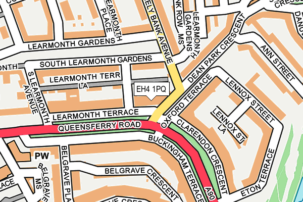 EH4 1PQ map - OS OpenMap – Local (Ordnance Survey) EH4 1PQ map - OS OpenMap – Local (Ordnance Survey)