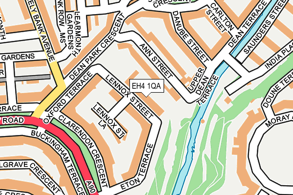 EH4 1QA map - OS OpenMap – Local (Ordnance Survey) EH4 1QA map - OS OpenMap – Local (Ordnance Survey)