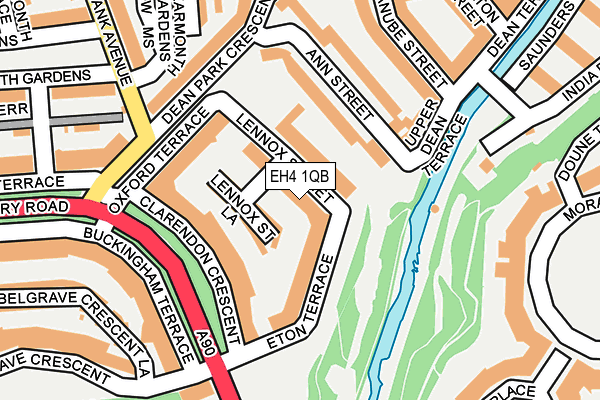 EH4 1QB map - OS OpenMap – Local (Ordnance Survey) EH4 1QB map - OS OpenMap – Local (Ordnance Survey)
