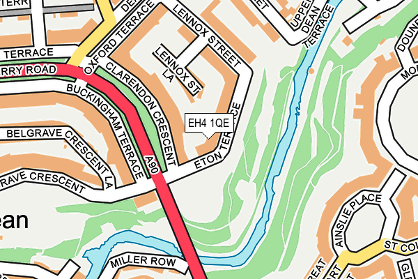 EH4 1QE map - OS OpenMap – Local (Ordnance Survey)