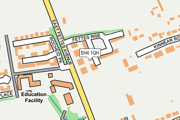 EH4 1QH map - OS OpenMap – Local (Ordnance Survey)