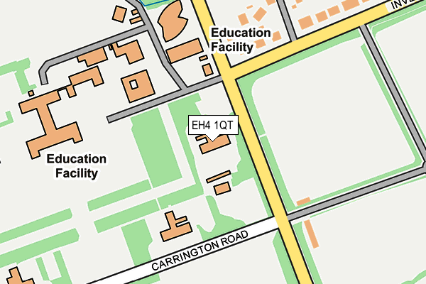EH4 1QT map - OS OpenMap – Local (Ordnance Survey)