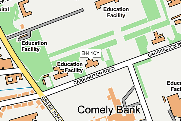 EH4 1QY map - OS OpenMap – Local (Ordnance Survey)