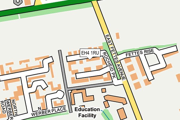 EH4 1RU map - OS OpenMap – Local (Ordnance Survey) EH4 1RU map - OS OpenMap – Local (Ordnance Survey)