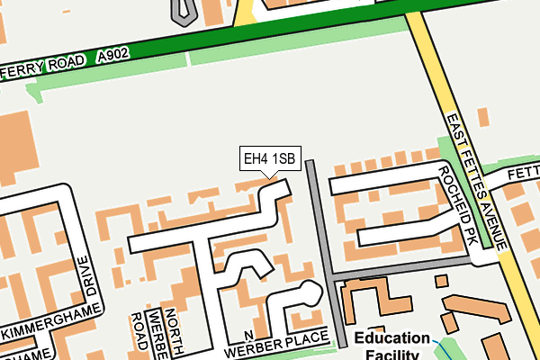 EH4 1SB map - OS OpenMap – Local (Ordnance Survey) EH4 1SB map - OS OpenMap – Local (Ordnance Survey)