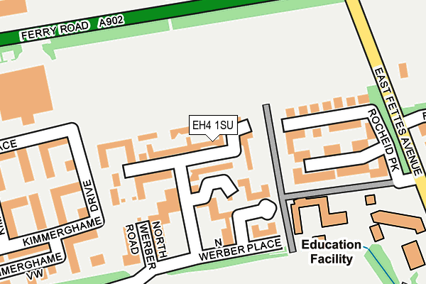 EH4 1SU map - OS OpenMap – Local (Ordnance Survey) EH4 1SU map - OS OpenMap – Local (Ordnance Survey)