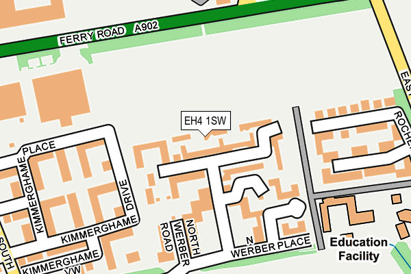EH4 1SW map - OS OpenMap – Local (Ordnance Survey) EH4 1SW map - OS OpenMap – Local (Ordnance Survey)