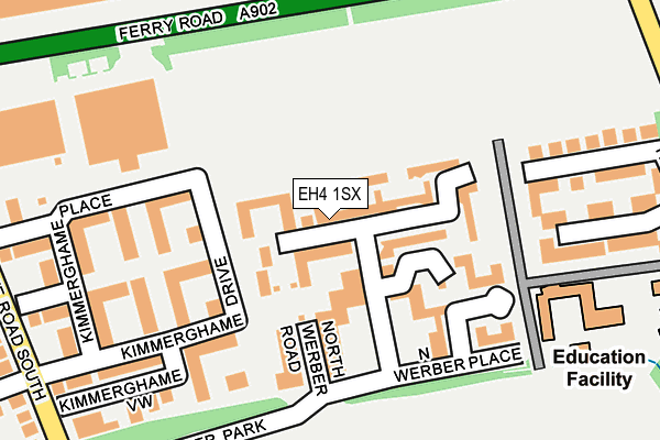 EH4 1SX map - OS OpenMap – Local (Ordnance Survey) EH4 1SX map - OS OpenMap – Local (Ordnance Survey)