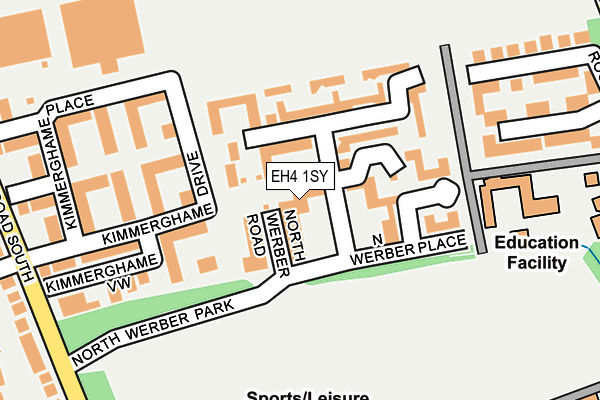 EH4 1SY map - OS OpenMap – Local (Ordnance Survey) EH4 1SY map - OS OpenMap – Local (Ordnance Survey)