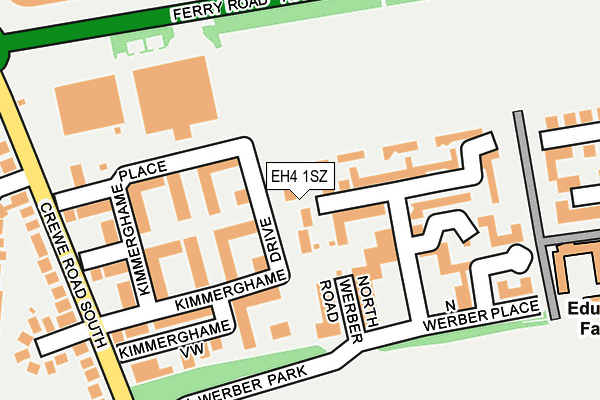 EH4 1SZ map - OS OpenMap – Local (Ordnance Survey) EH4 1SZ map - OS OpenMap – Local (Ordnance Survey)
