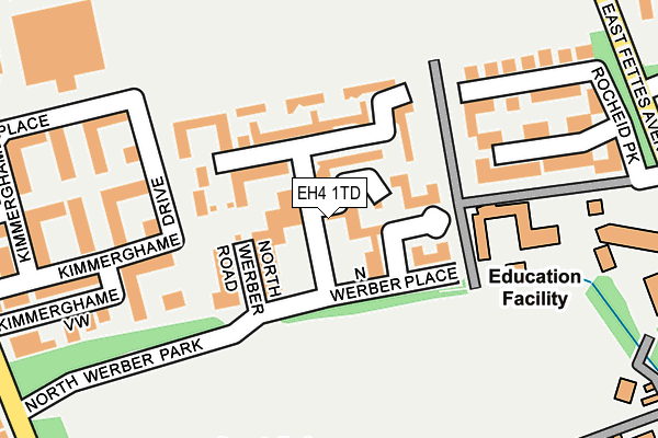 EH4 1TD map - OS OpenMap – Local (Ordnance Survey) EH4 1TD map - OS OpenMap – Local (Ordnance Survey)