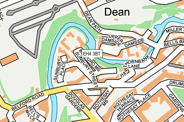 EH4 3BT map - OS OpenMap – Local (Ordnance Survey) EH4 3BT map - OS OpenMap – Local (Ordnance Survey)