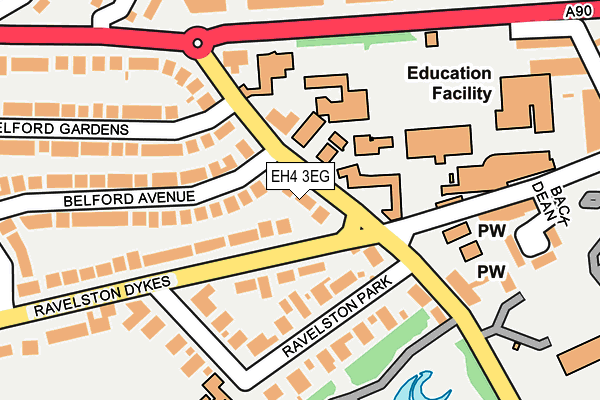 EH4 3EG map - OS OpenMap – Local (Ordnance Survey)