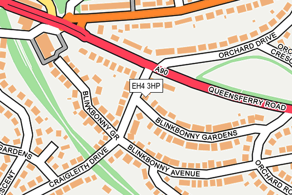 EH4 3HP map - OS OpenMap – Local (Ordnance Survey) EH4 3HP map - OS OpenMap – Local (Ordnance Survey)