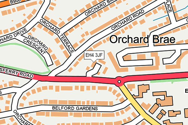 EH4 3JF map - OS OpenMap – Local (Ordnance Survey)