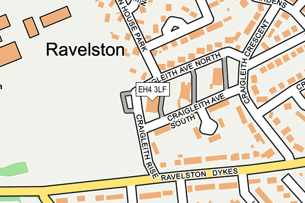 EH4 3LF map - OS OpenMap – Local (Ordnance Survey)