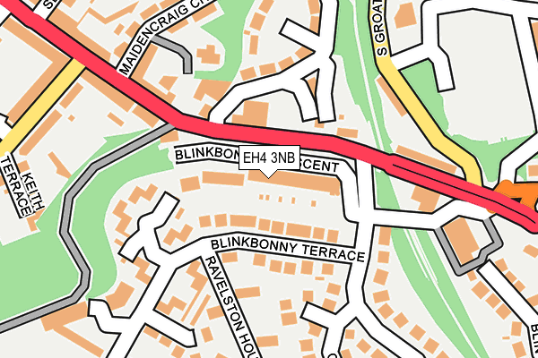 EH4 3NB map - OS OpenMap – Local (Ordnance Survey) EH4 3NB map - OS OpenMap – Local (Ordnance Survey)