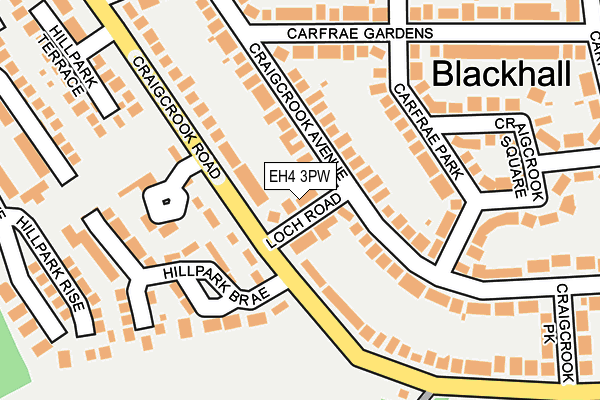 EH4 3PW map - OS OpenMap – Local (Ordnance Survey) EH4 3PW map - OS OpenMap – Local (Ordnance Survey)