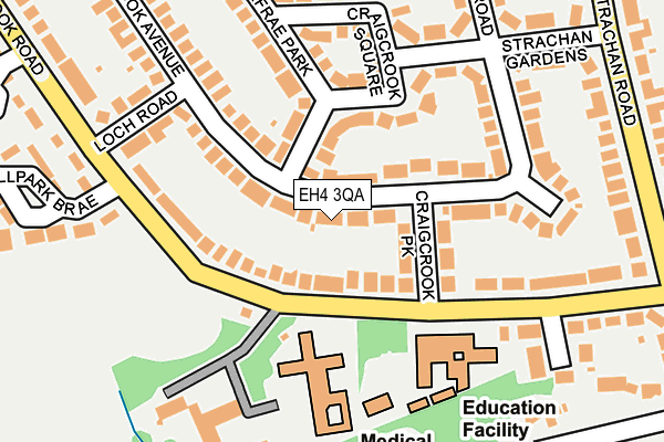 EH4 3QA map - OS OpenMap – Local (Ordnance Survey) EH4 3QA map - OS OpenMap – Local (Ordnance Survey)