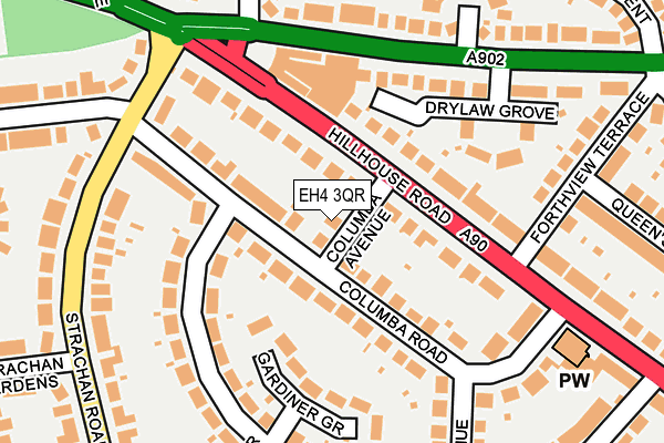 EH4 3QR map - OS OpenMap – Local (Ordnance Survey) EH4 3QR map - OS OpenMap – Local (Ordnance Survey)