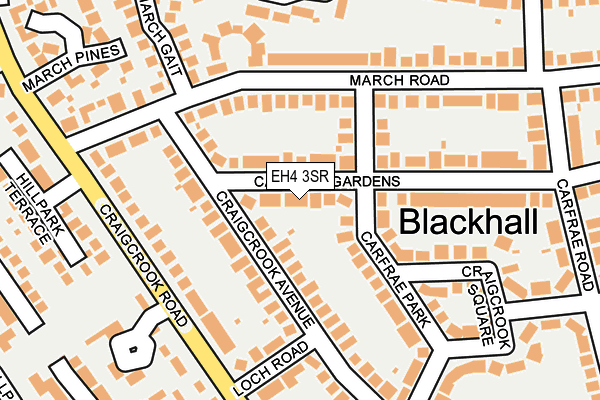 EH4 3SR map - OS OpenMap – Local (Ordnance Survey) EH4 3SR map - OS OpenMap – Local (Ordnance Survey)
