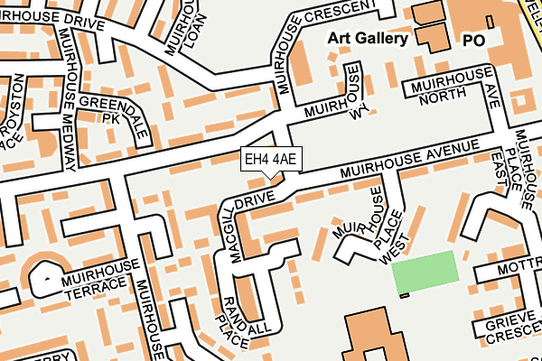 EH4 4AE map - OS OpenMap – Local (Ordnance Survey) EH4 4AE map - OS OpenMap – Local (Ordnance Survey)