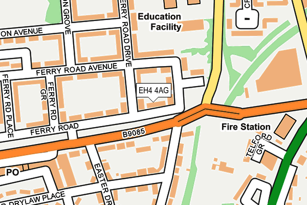 EH4 4AG map - OS OpenMap – Local (Ordnance Survey) EH4 4AG map - OS OpenMap – Local (Ordnance Survey)