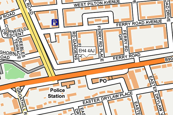 EH4 4AJ map - OS OpenMap – Local (Ordnance Survey) EH4 4AJ map - OS OpenMap – Local (Ordnance Survey)
