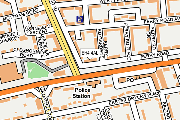 EH4 4AL map - OS OpenMap – Local (Ordnance Survey) EH4 4AL map - OS OpenMap – Local (Ordnance Survey)