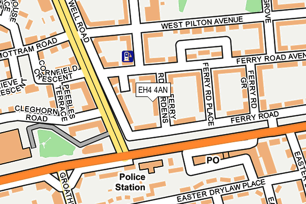 EH4 4AN map - OS OpenMap – Local (Ordnance Survey) EH4 4AN map - OS OpenMap – Local (Ordnance Survey)