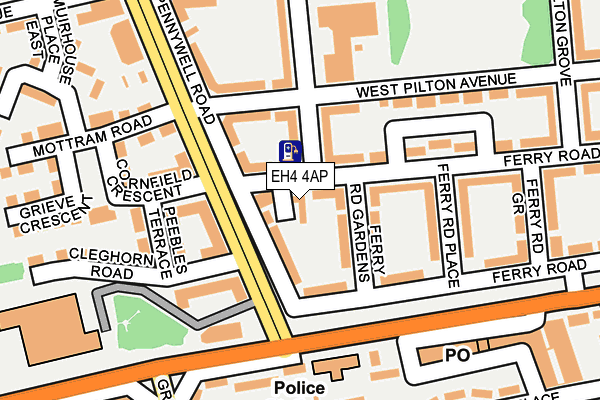 EH4 4AP map - OS OpenMap – Local (Ordnance Survey) EH4 4AP map - OS OpenMap – Local (Ordnance Survey)