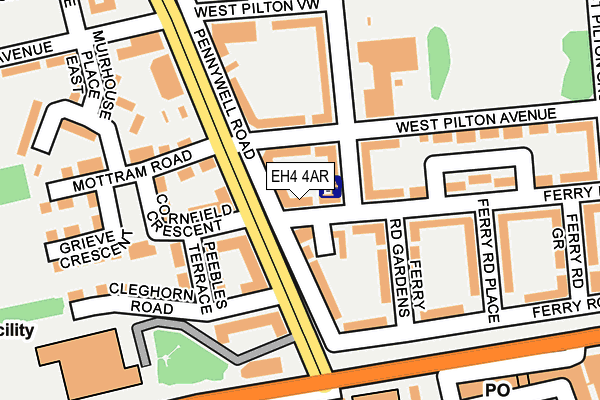 EH4 4AR map - OS OpenMap – Local (Ordnance Survey) EH4 4AR map - OS OpenMap – Local (Ordnance Survey)