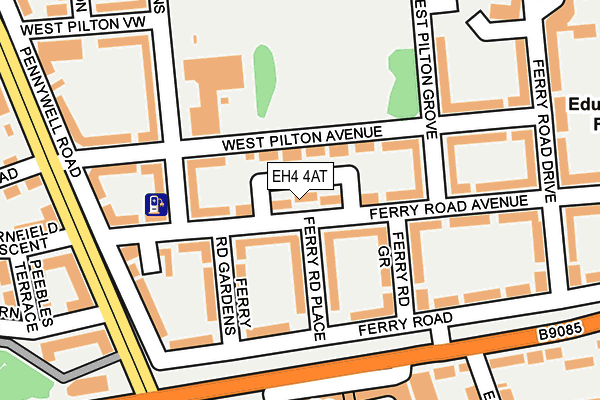 EH4 4AT map - OS OpenMap – Local (Ordnance Survey) EH4 4AT map - OS OpenMap – Local (Ordnance Survey)