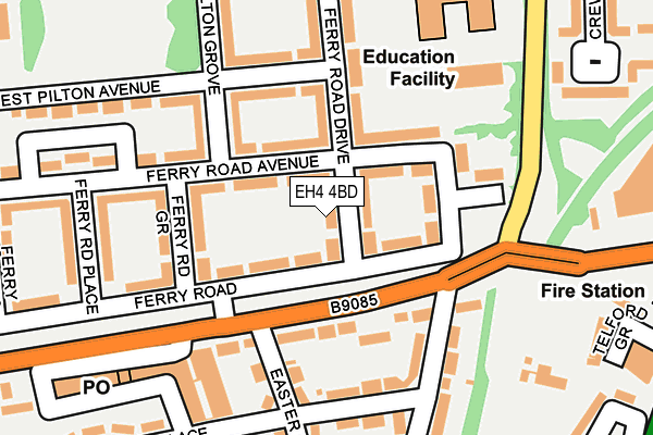 EH4 4BD map - OS OpenMap – Local (Ordnance Survey) EH4 4BD map - OS OpenMap – Local (Ordnance Survey)
